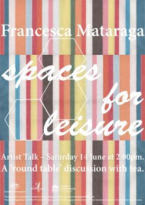 Poster Spaces for Leisure Artist Talk