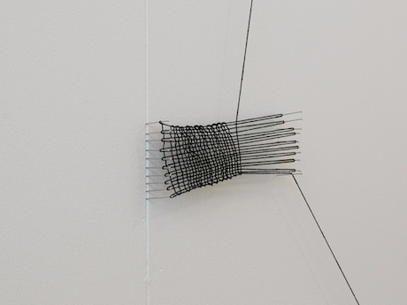 Gillian Lavery, In Progress, Always, 2015, threads and pins, dimensions variable. Image courtesy of the artist.